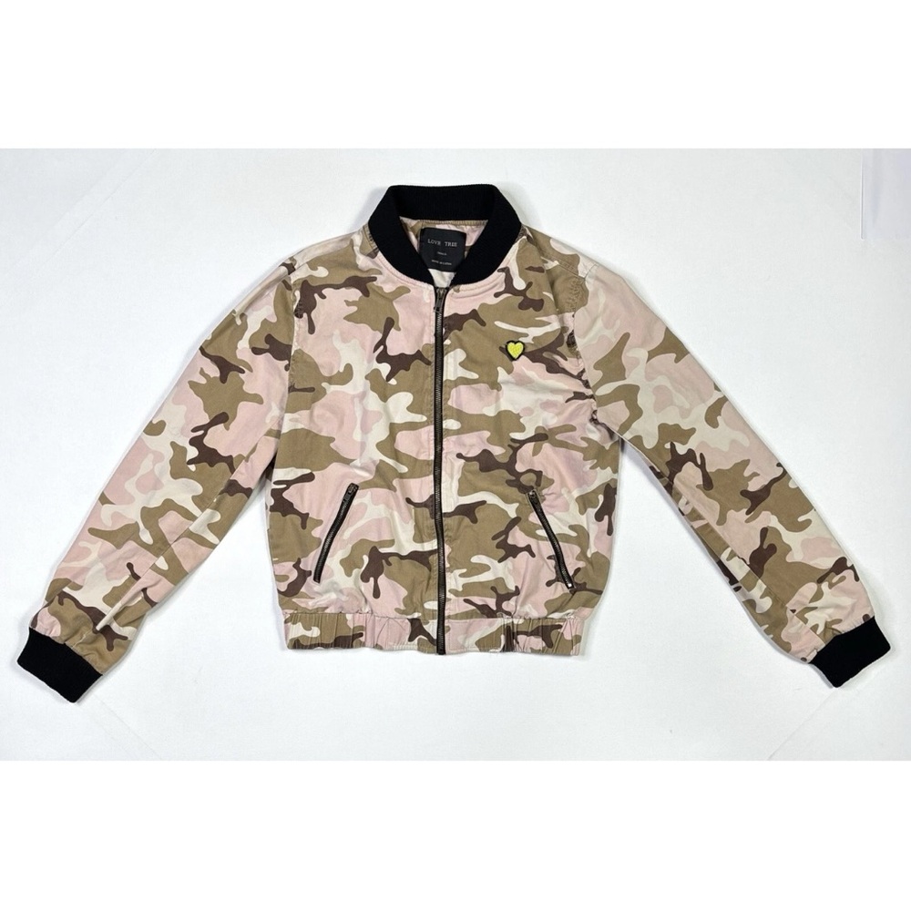 Love Tree Camo Bomber Jacket - Picture 1 of 11